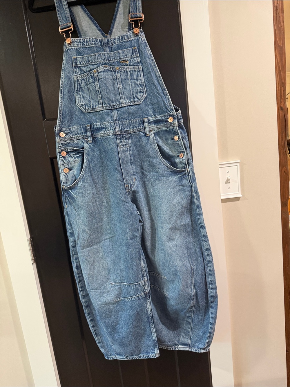 GAP Light Blue Denim Relaxed Overalls